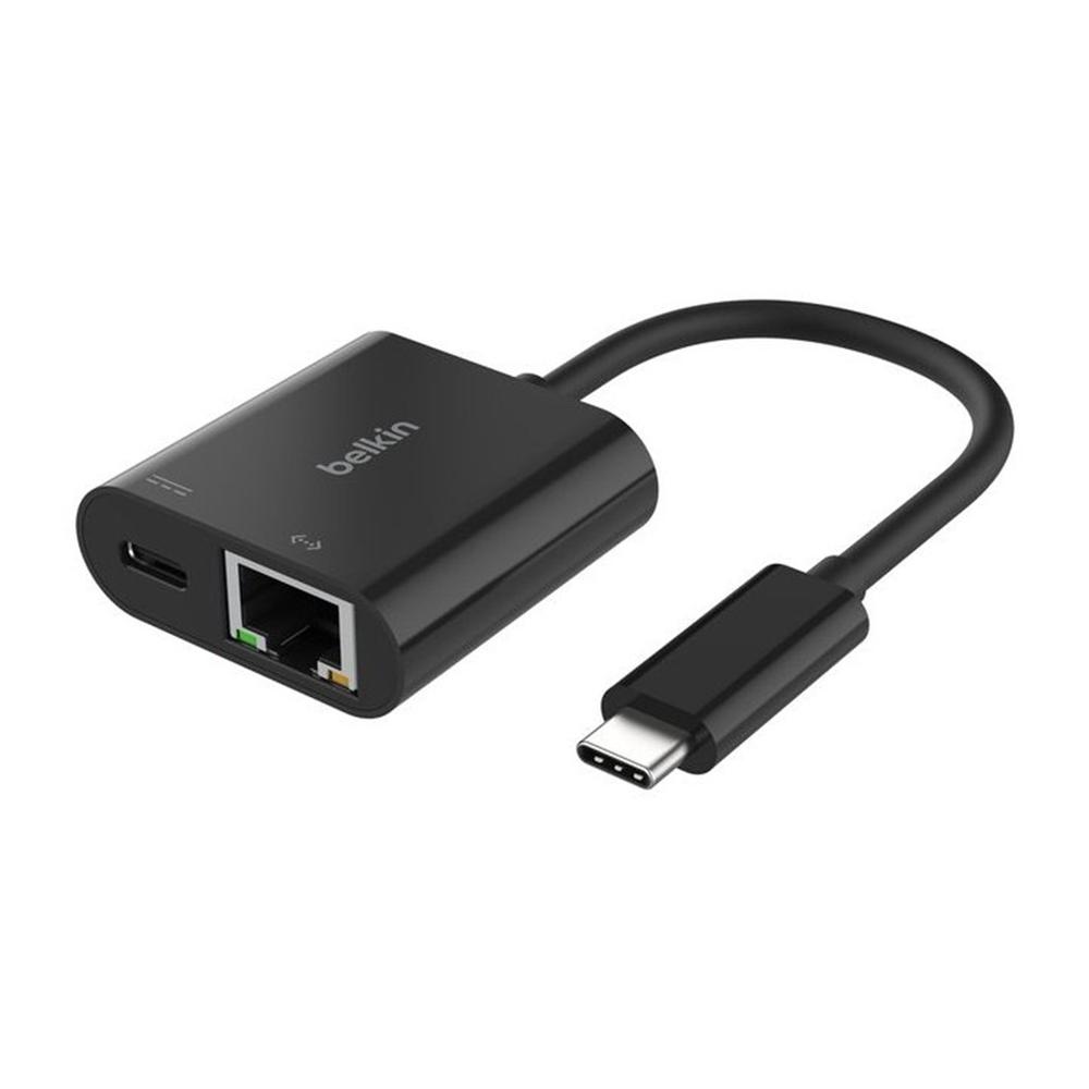 ADAPTADOR USB TIPO C A USB TIPO C / RJ45 BELKIN MACHO-HEMBRA / NEGRO