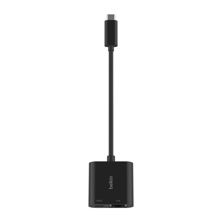 ADAPTADOR USB TIPO C A USB TIPO C / RJ45 BELKIN MACHO-HEMBRA / NEGRO
