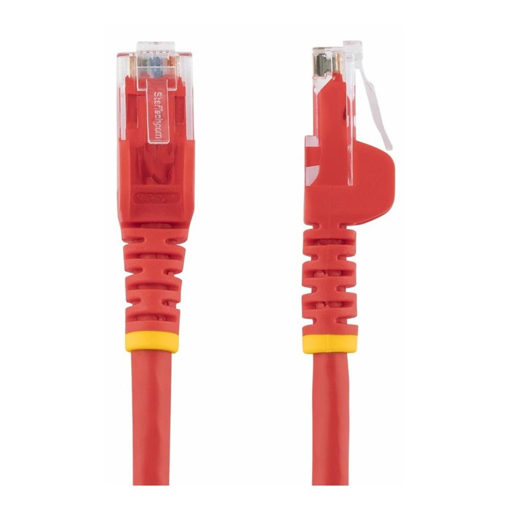 CABLE DE RED STARTECH LATIGUILLO RJ45 UTP CAT6 0.5M ROJO
