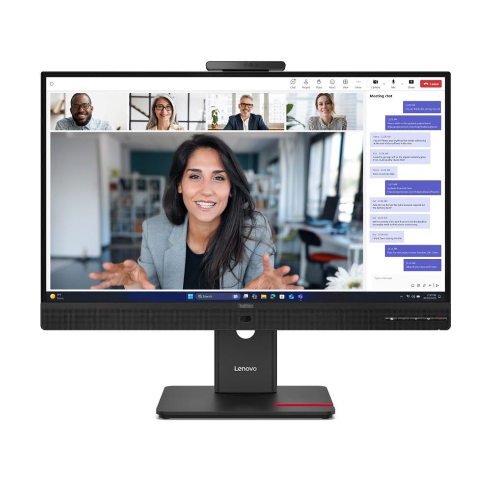 MONITOR LED 23.8" LENOVO THINKVISION T24-4V IPS/ FHD/ DP/ HDMI/ VGA/ 120HZ/ 4MS/ VESA 100X100/ WEBCAM
