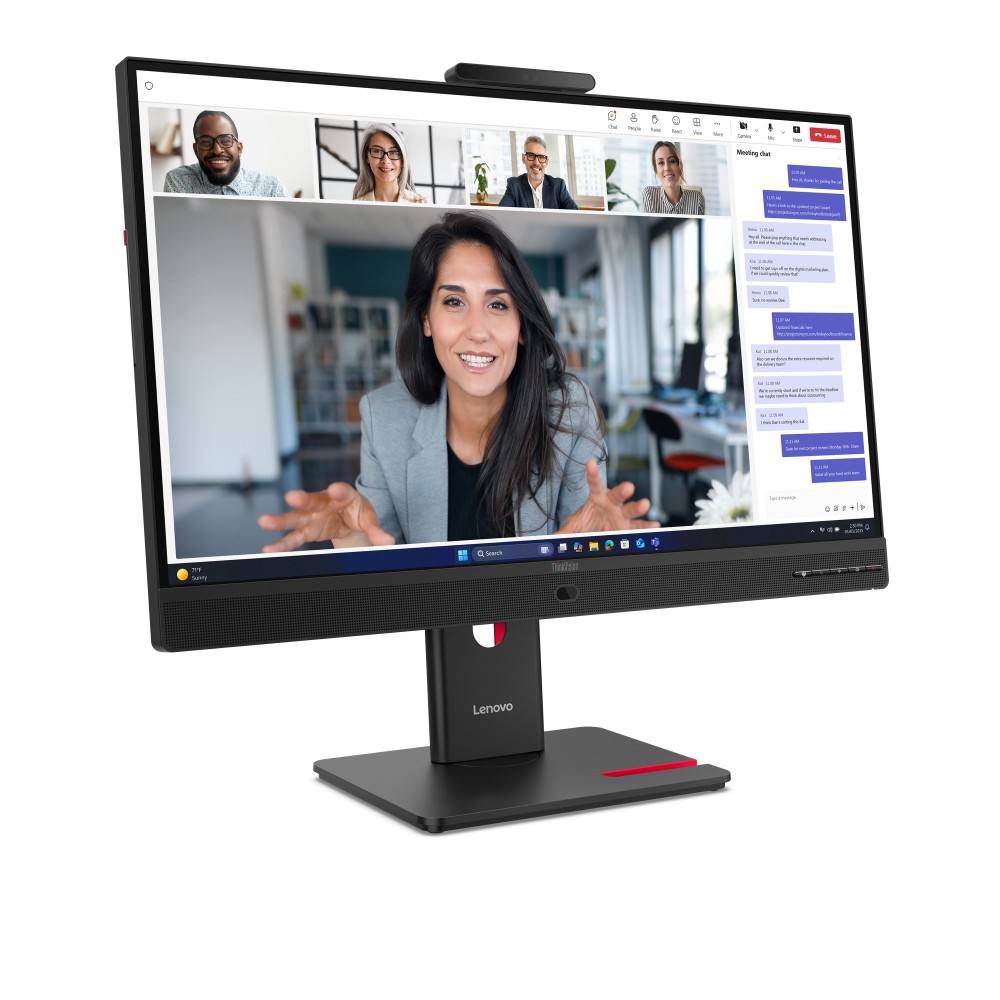 MONITOR LED 23.8" LENOVO THINKVISION T24-4V IPS/ FHD/ DP/ HDMI/ VGA/ 120HZ/ 4MS/ VESA 100X100/ WEBCAM