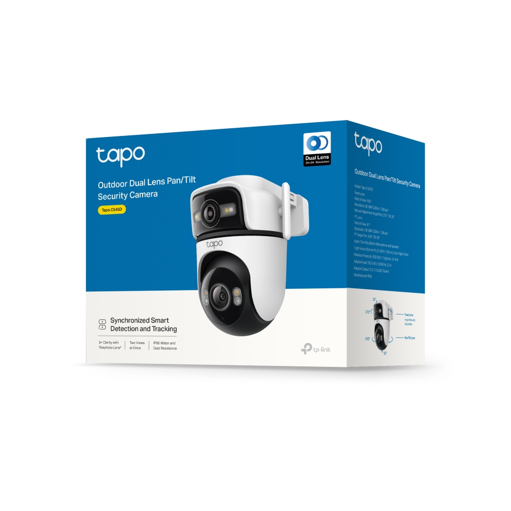 CAMARA DE SEGURIDAD WIFI DUAL TP-LINK TAPO C545D 2K 3MPX