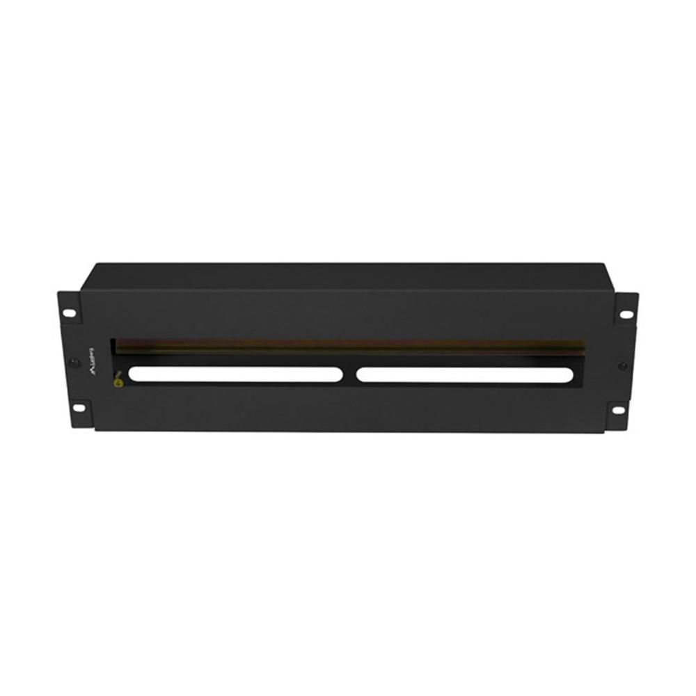 PANEL LANBERG DE DISTRIBUCION DE TENSION 19'' 3U CON RAIL DIN TS-35 NEGRO