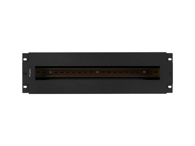 PANEL LANBERG DE DISTRIBUCION DE TENSION 19'' 3U CON RAIL DIN TS-35 NEGRO