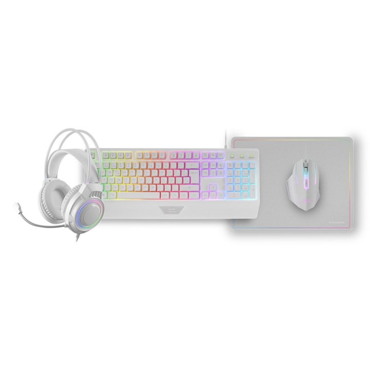 KIT MARS GAMING MCP124PROWFR 4 EN 1 BLANCO FRANCES