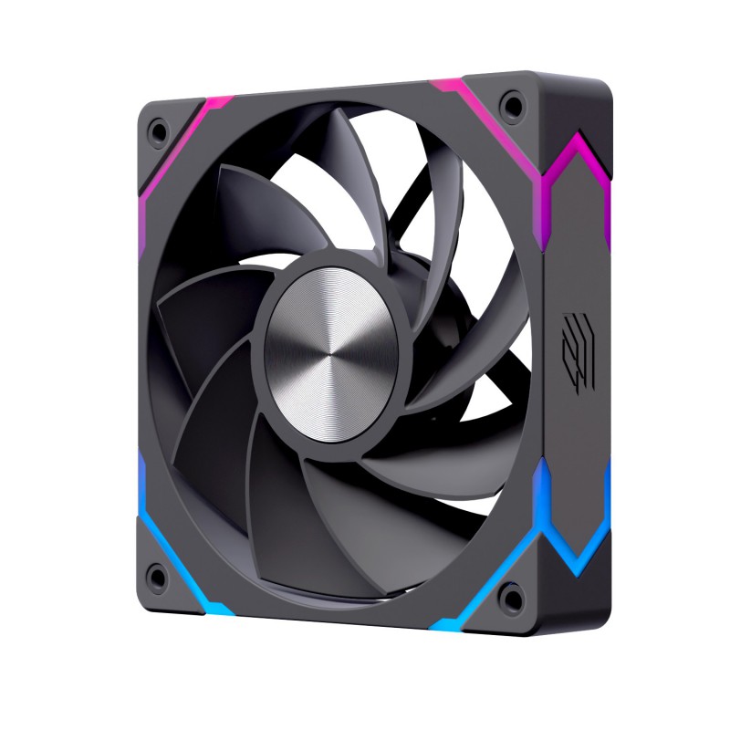 VENTILADOR CAJA EINAREX EX12CI ARGB 120MM NEGRO INVERTIDO