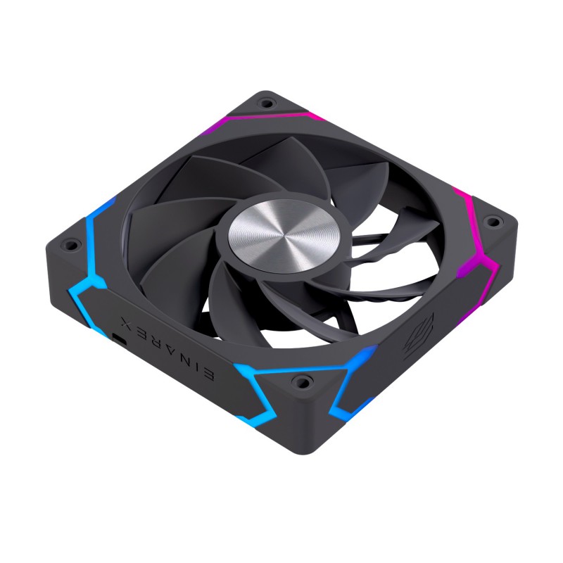VENTILADOR CAJA EINAREX EX12CI ARGB 120MM NEGRO INVERTIDO