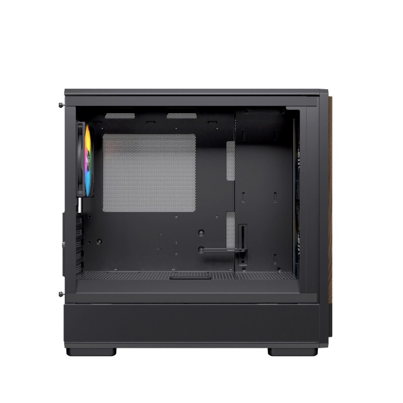 CAJA ORDENADOR GAMING EINAREX PM400 MATX RGB CRISTAL TEMPLADO NEGRA