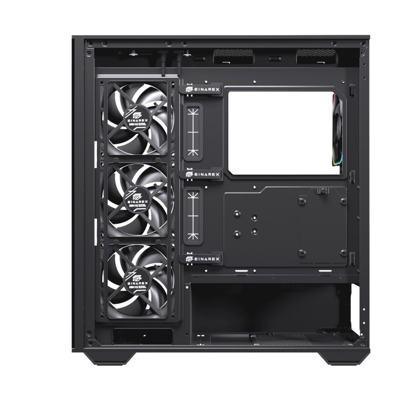 CAJA ORDENADOR GAMING EINAREX S700 RGB ATX CRISTAL TEMPLADO NEGRA