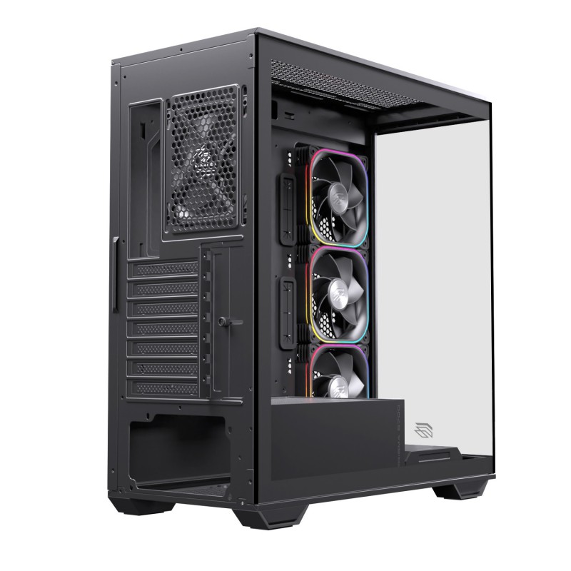 CAJA ORDENADOR GAMING EINAREX S700 RGB ATX CRISTAL TEMPLADO NEGRA