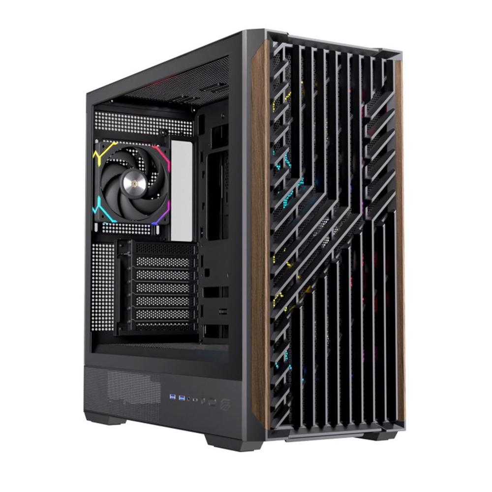 CAJA ORDENADOR GAMING EINAREX P800 ATX RGB CRISTAL TEMPLADO NEGRA