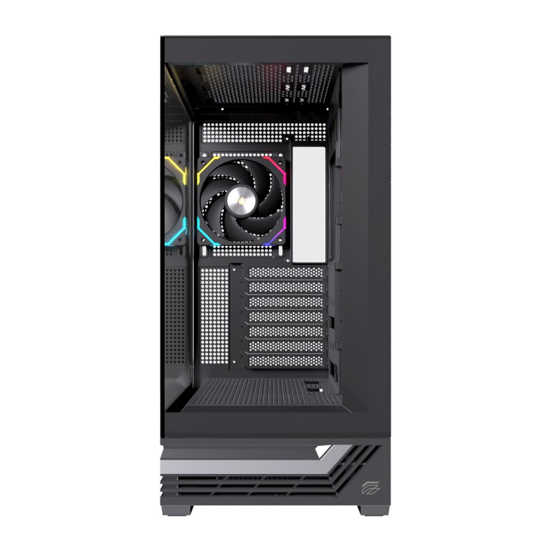 CAJA ORDENADOR GAMING EINAREX S800 ATX RGB CRISTAL TEMPLADO NEGRA