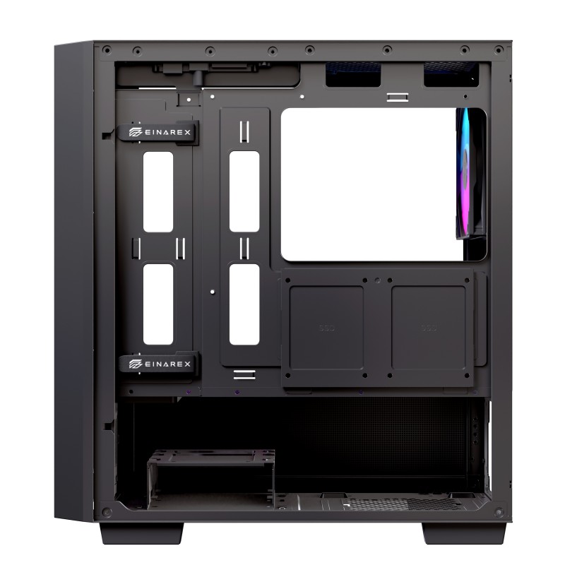 CAJA ORDENADOR GAMING EINAREX PM150 MATX RGB CRISTAL TEMPLADO NEGRO