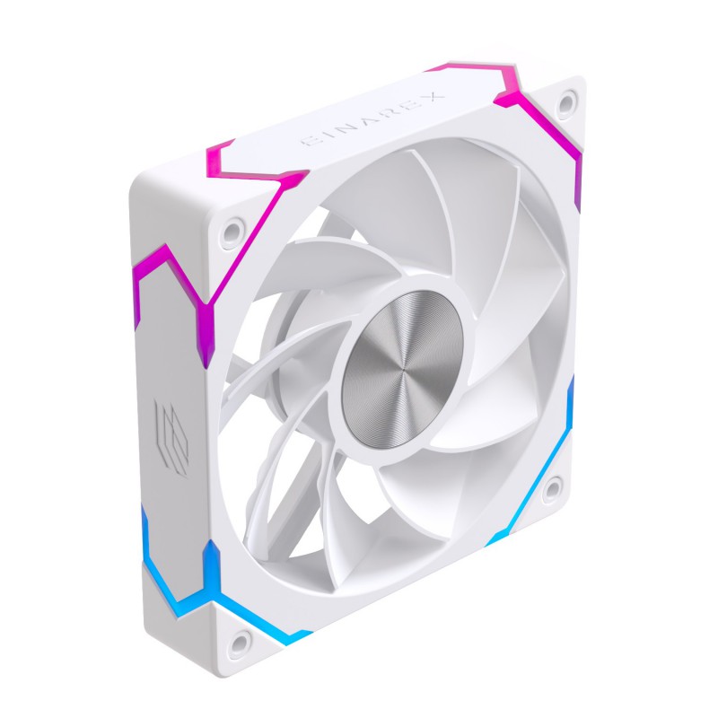 VENTILADOR CAJA EINAREX EX12CI ARGB 120MM BLANCO INVERTIDO