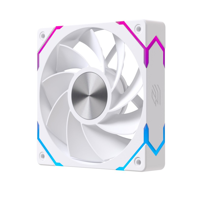 VENTILADOR CAJA EINAREX EX12CI ARGB 120MM BLANCO INVERTIDO