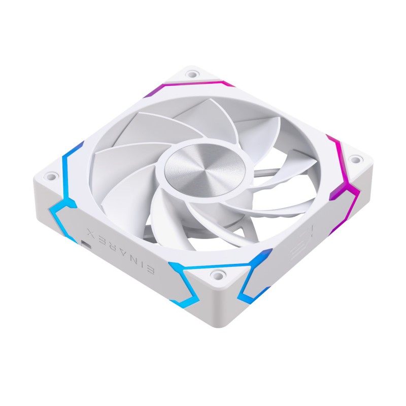 VENTILADOR CAJA EINAREX EX12CI ARGB 120MM BLANCO INVERTIDO