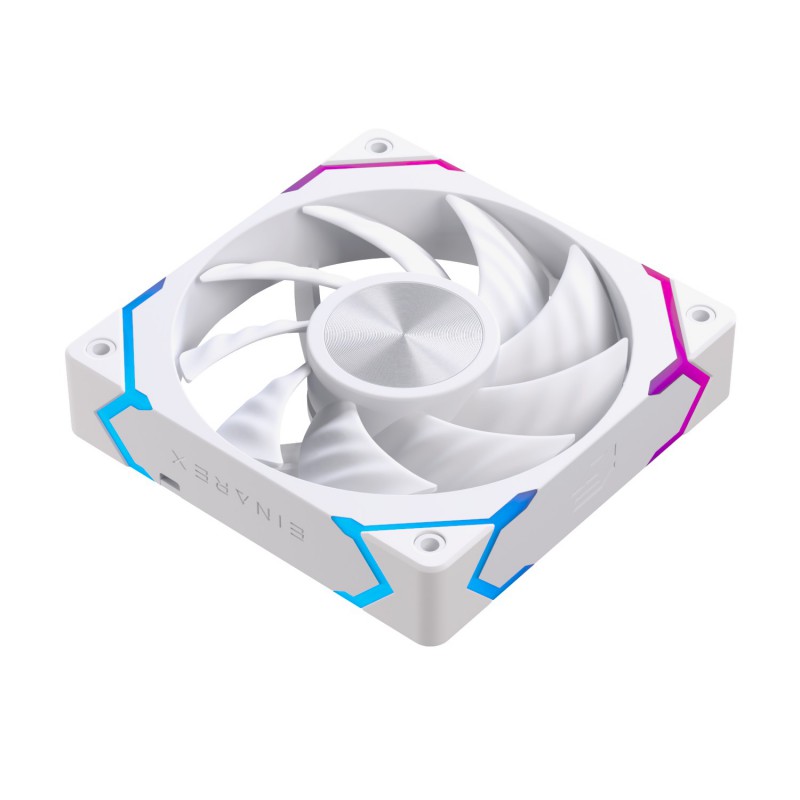 VENTILADOR CAJA EINAREX EX12C ARGB 120MM BLANCO
