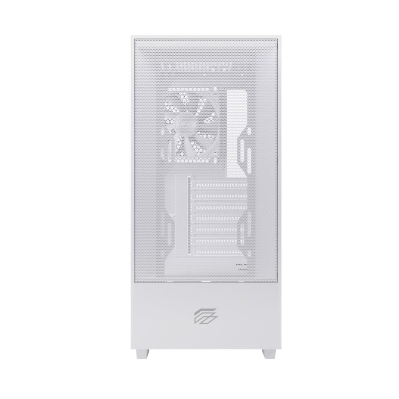 CAJA ORDENADOR GAMING EINAREX P100 CORE ATX CRISTAL TEMPLADO BLANCA