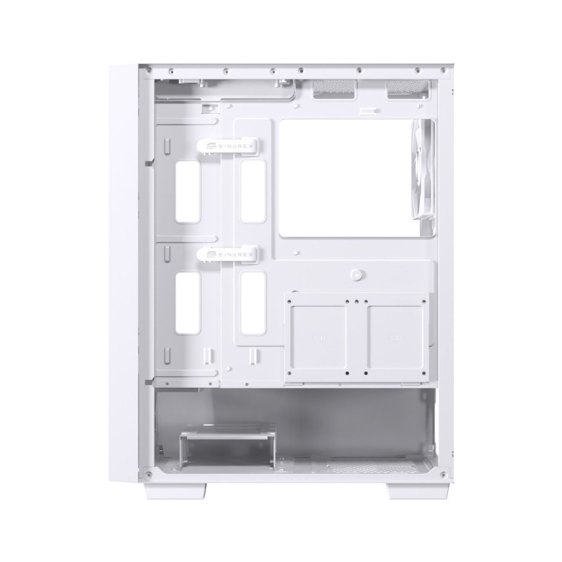 CAJA ORDENADOR GAMING EINAREX P100 CORE ATX CRISTAL TEMPLADO BLANCA