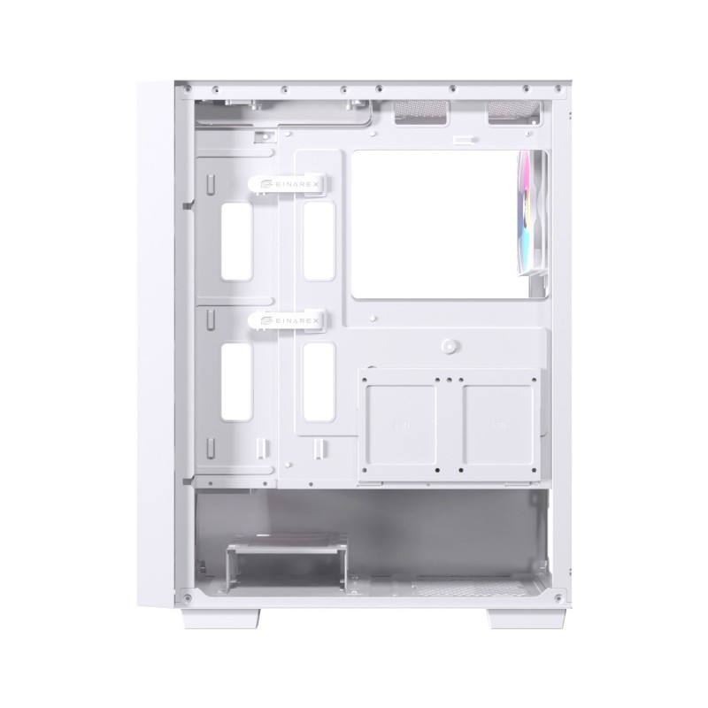 CAJA ORDENADOR GAMING EINAREX P100 ATX RGB CRISTAL TEMPLADO BLANCA