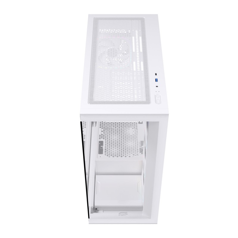 CAJA ORDENADOR GAMING EINAREX S700 RGB ATX CRISTAL TEMPLADO BLANCA