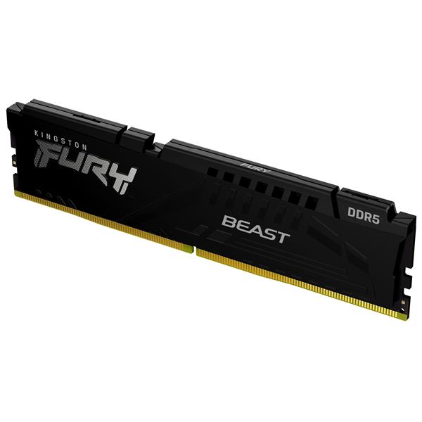 MEMORIA RAM DDR5 8GB KINGSTON / 6000MT/S / FURY BEAST / C30 / NEGRO