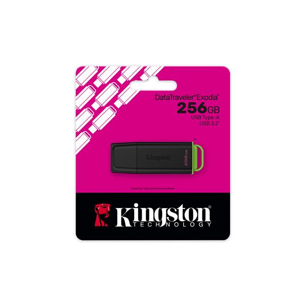 MEMORIA USB 3.2 KINGSTON 256 GB DATATRAVELER EXODIA