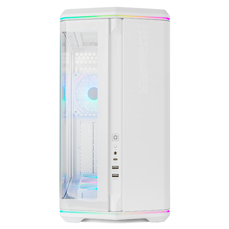 CAJA ORDENADOR GAMING NOX HUMMER ANVIL ATX ARGB CRISTAL TEMPLADO BLANCA