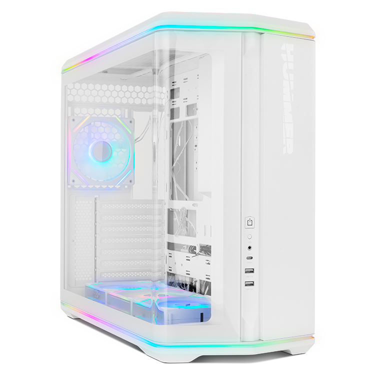 CAJA ORDENADOR GAMING NOX HUMMER ANVIL ATX ARGB CRISTAL TEMPLADO BLANCA