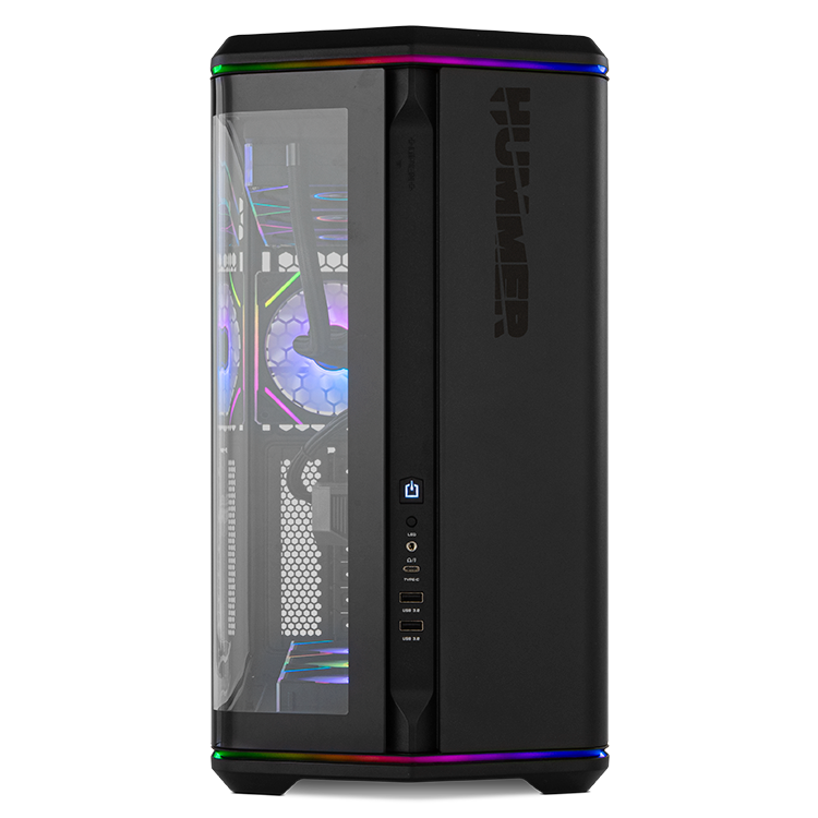 CAJA ORDENADOR GAMING NOX HUMMER ANVIL ATX ARGB CRISTAL TEMPLADO NEGRA