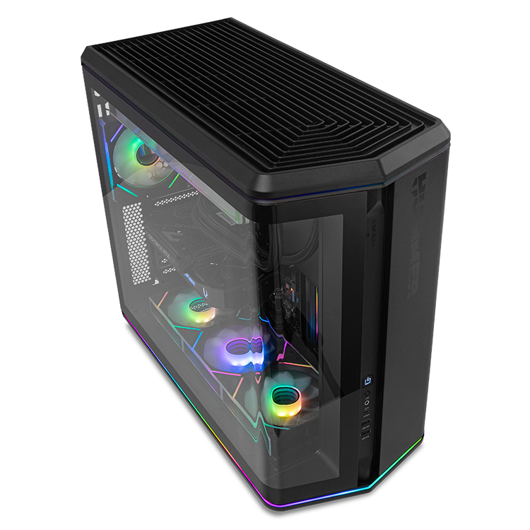 CAJA ORDENADOR GAMING NOX HUMMER ANVIL ATX ARGB CRISTAL TEMPLADO NEGRA