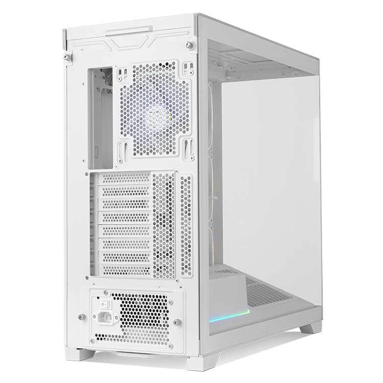 CAJA ORDENADOR GAMING NOX HUMMER BLADE ARGB AIRFLOW ATX CRISTAL TEMPLADO BLANCA