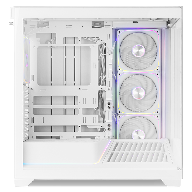 CAJA ORDENADOR GAMING NOX HUMMER BLADE ARGB AIRFLOW ATX CRISTAL TEMPLADO BLANCA