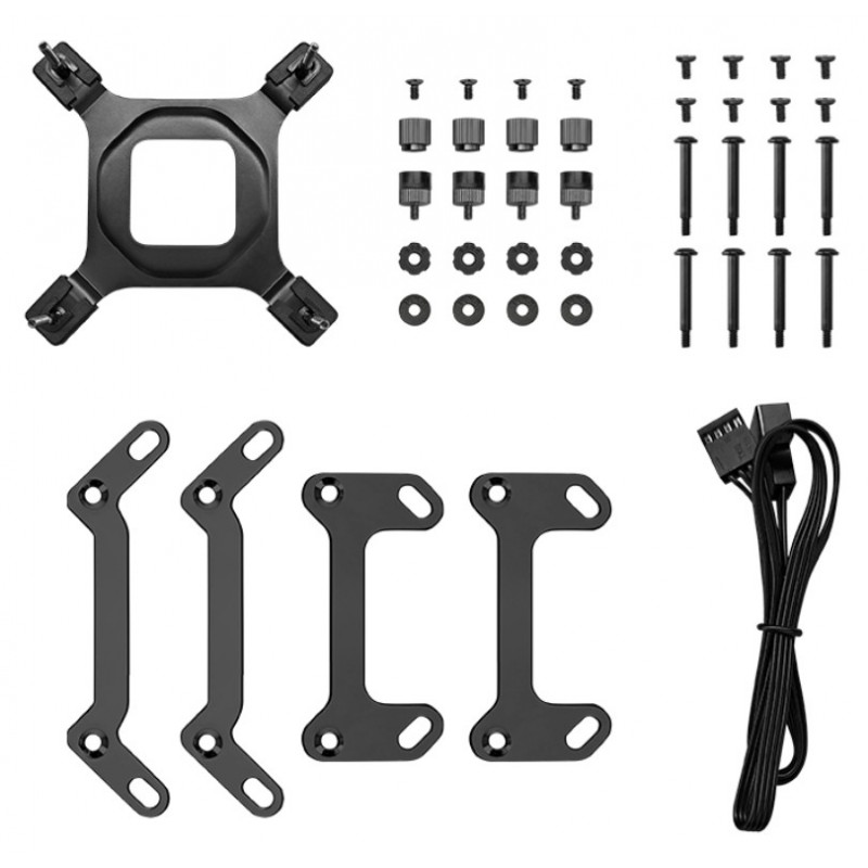 KIT REFRIGERACION LIQUIDA DEEPCOOL MYSTIQUE 240 DISPLAY 2.8" 2X 120MM NEGRO