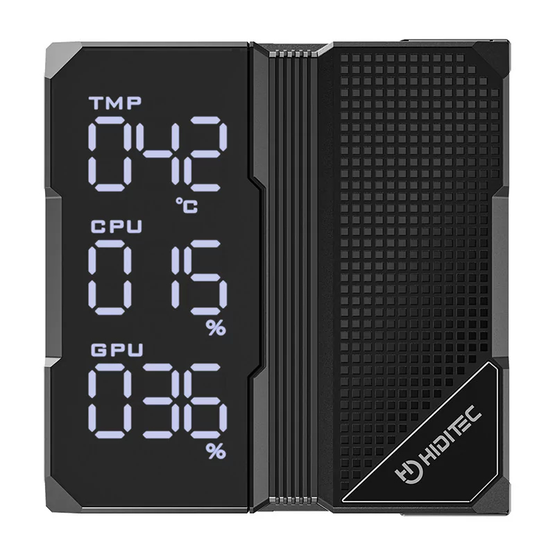 VENTILADOR DISIPADOR CPU HIDITEC DC40 PRO PWM 2X 120MM NEGRO