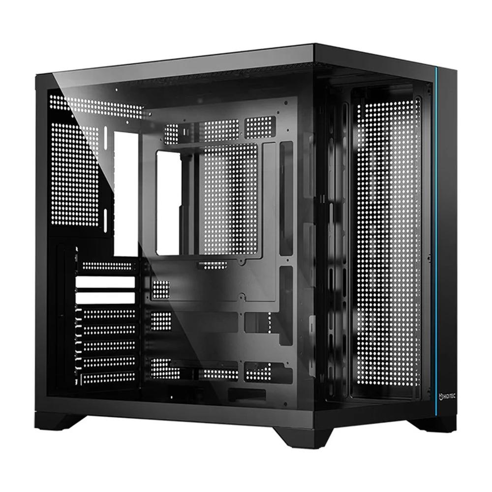 CAJA ORDENADOR GAMING HIDITEC H3 PRO ATX ARGB CRISTAL TEMPLADO NEGRO