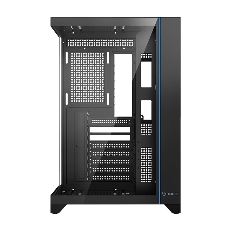 CAJA ORDENADOR GAMING HIDITEC H3 PRO ATX ARGB CRISTAL TEMPLADO NEGRO