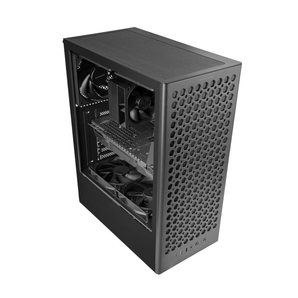 CAJA ORDENADOR MARS GAMING MC-T800 ATX CRISTAL TEMPLADO NEGRO