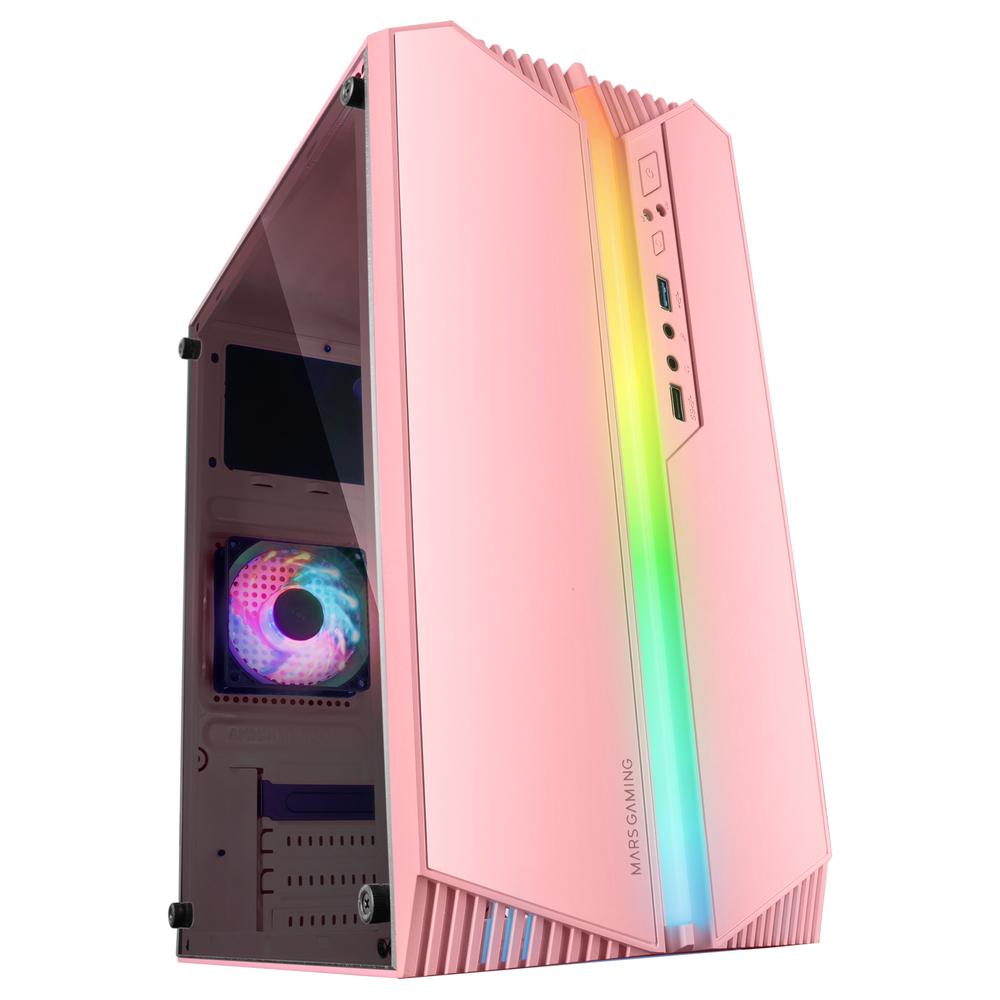 CAJA ORDENADOR MARS GAMING MC-S1 MATX ARGB ROSA