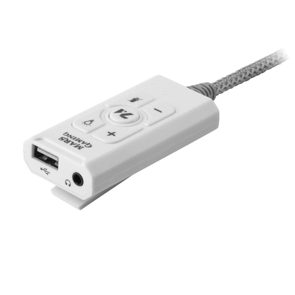 TARJETA DE SONIDO USB MARS GAMING MSC2 BLANCA