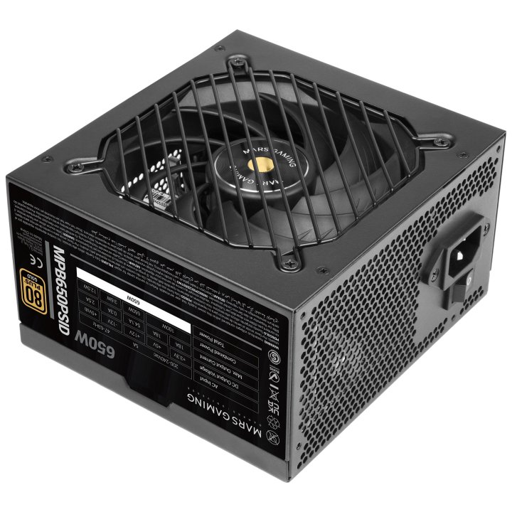 FUENTE ALIMENTACION MARS GAMING MPB650PSID ATX 650W NEGRA