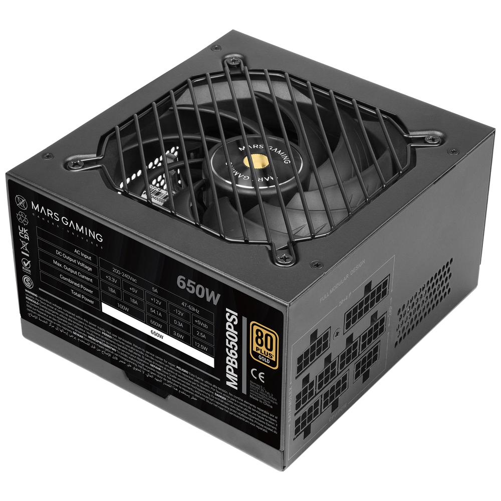 FUENTE ALIMENTACION MARS GAMING MPB650PSI ATX 650W NEGRA