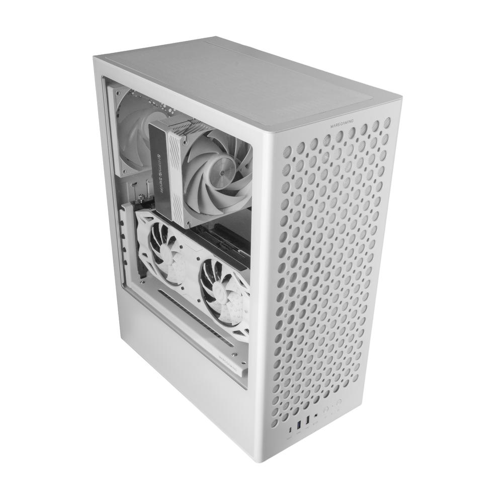 CAJA ORDENADOR MARS GAMING MC-T800 ATX CRISTAL TEMPLADO BLANCA