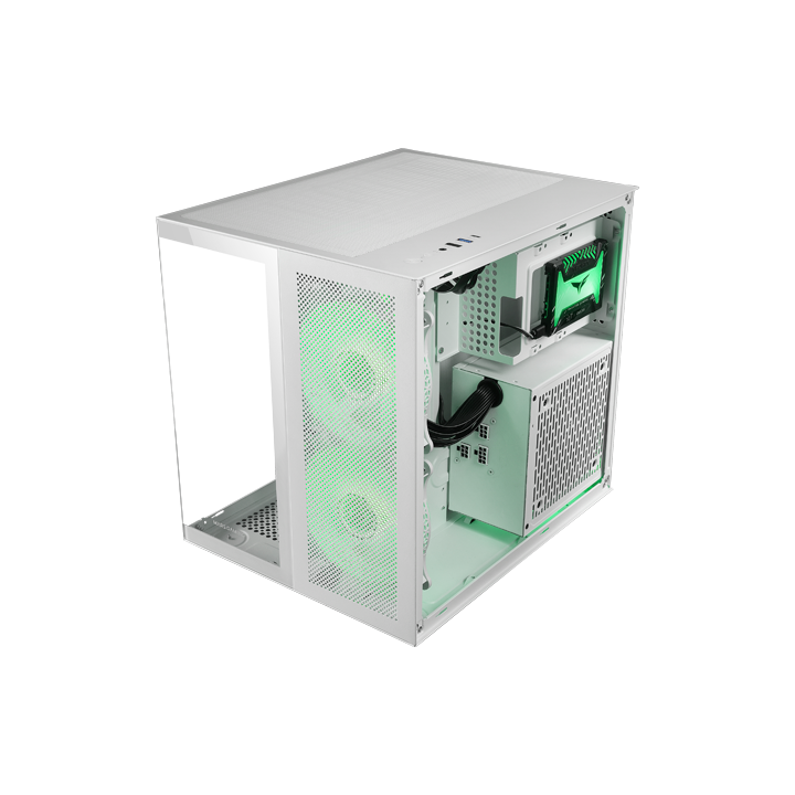 CAJA ORDENADOR MARS GAMING MCNOVAM MATX CRISTAL TEMPLADO BLANCA