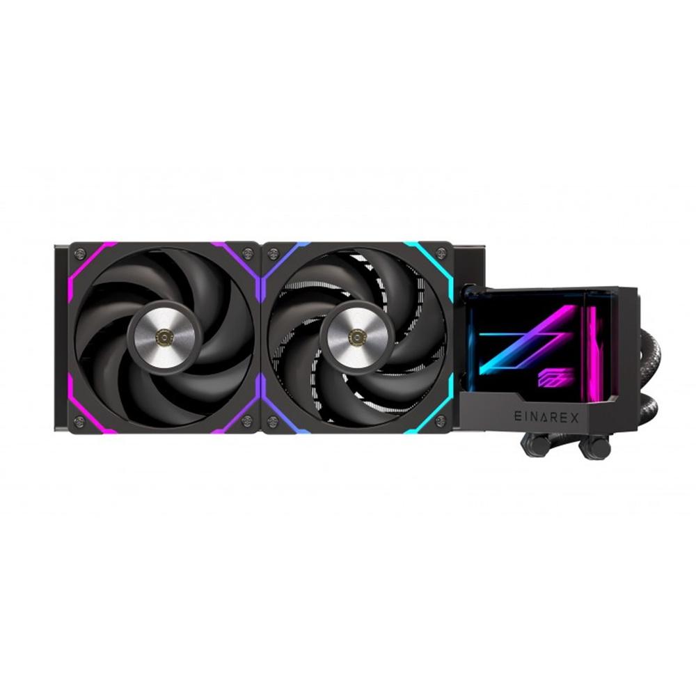 KIT REFRIGERACION LIQUIDA EINAREX VERTEX 240 RGB 2X 120MM NEGRO
