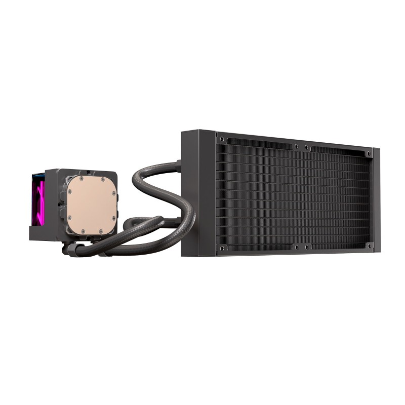 KIT REFRIGERACION LIQUIDA EINAREX VERTEX 240 RGB 2X 120MM NEGRO