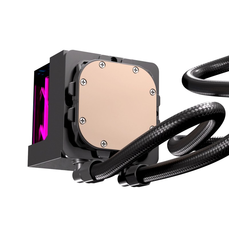 KIT REFRIGERACION LIQUIDA EINAREX VERTEX 240 RGB 2X 120MM NEGRO
