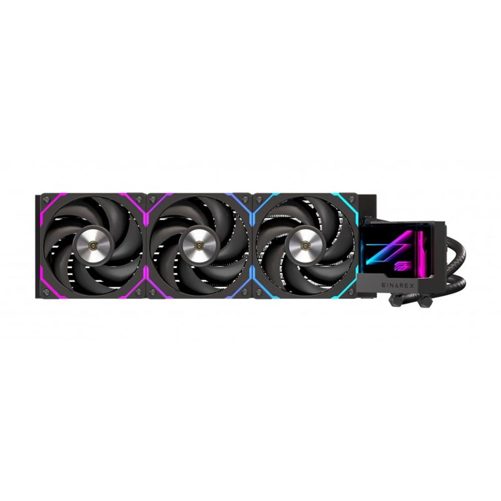 KIT REFRIGERACION LIQUIDA EINAREX VERTEX 360 RGB 3X 120MM NEGRO