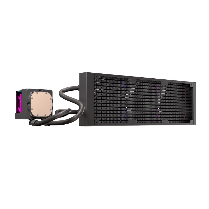 KIT REFRIGERACION LIQUIDA EINAREX VERTEX 360 RGB 3X 120MM NEGRO