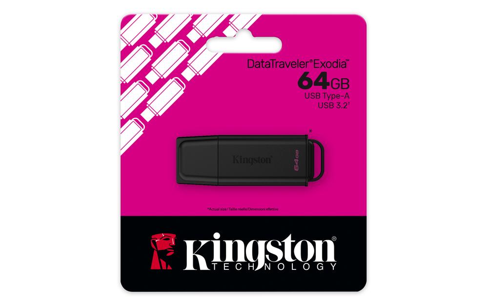 MEMORIA USB 3.2 KINGSTON 64GB DATATRAVELER EXODIA